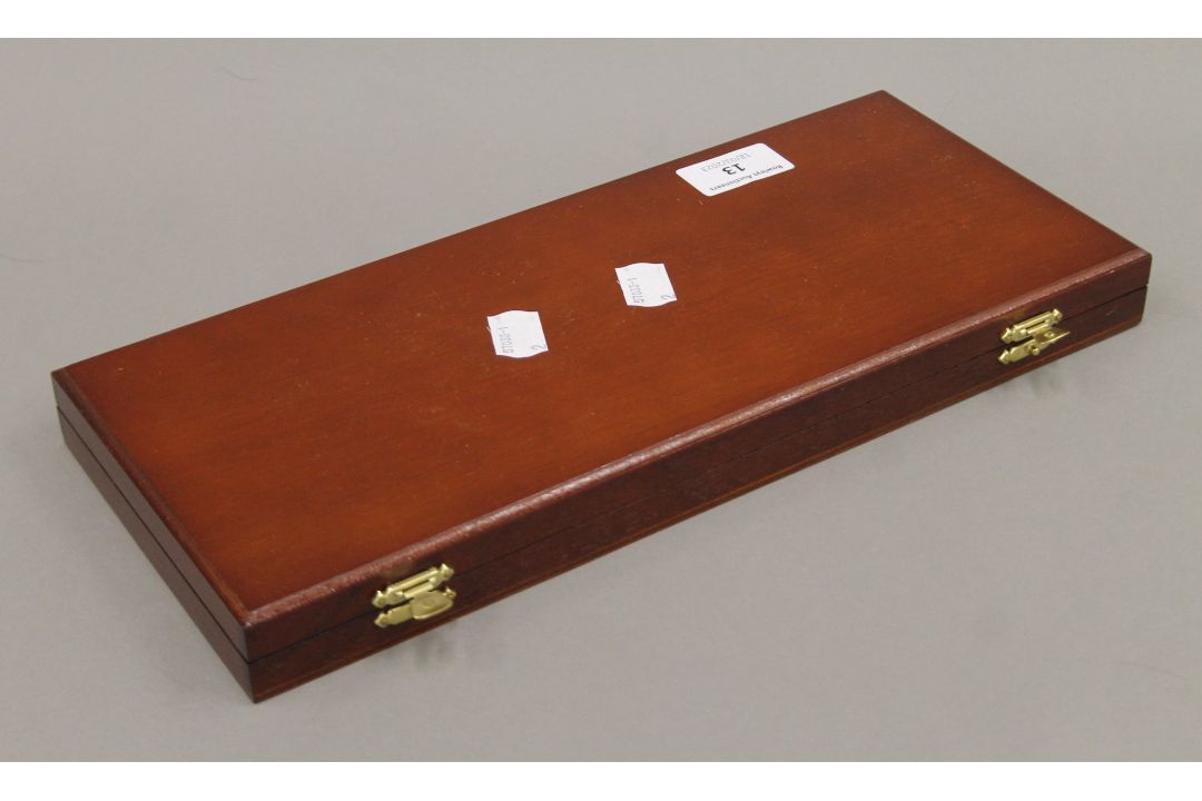 A boxed set of enamelled silver heraldic shield badges (one lacking). - Image 5 of 5
