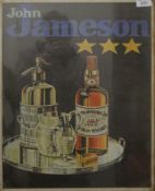 A John Jameson advertising print, framed and glazed. 52 x 63 cm.