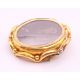 A 19th century unmarked 9 ct gold reversible mourning brooch. 6 cm high. - Image 4 of 5
