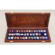 A boxed set of enamelled silver heraldic shield badges (one lacking). - Image 1 of 5