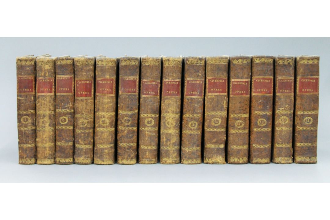 Cicero (M Tullius), Opera, 1797, 14 volumes, contemporary full tree calf, little worn, - Image 1 of 8