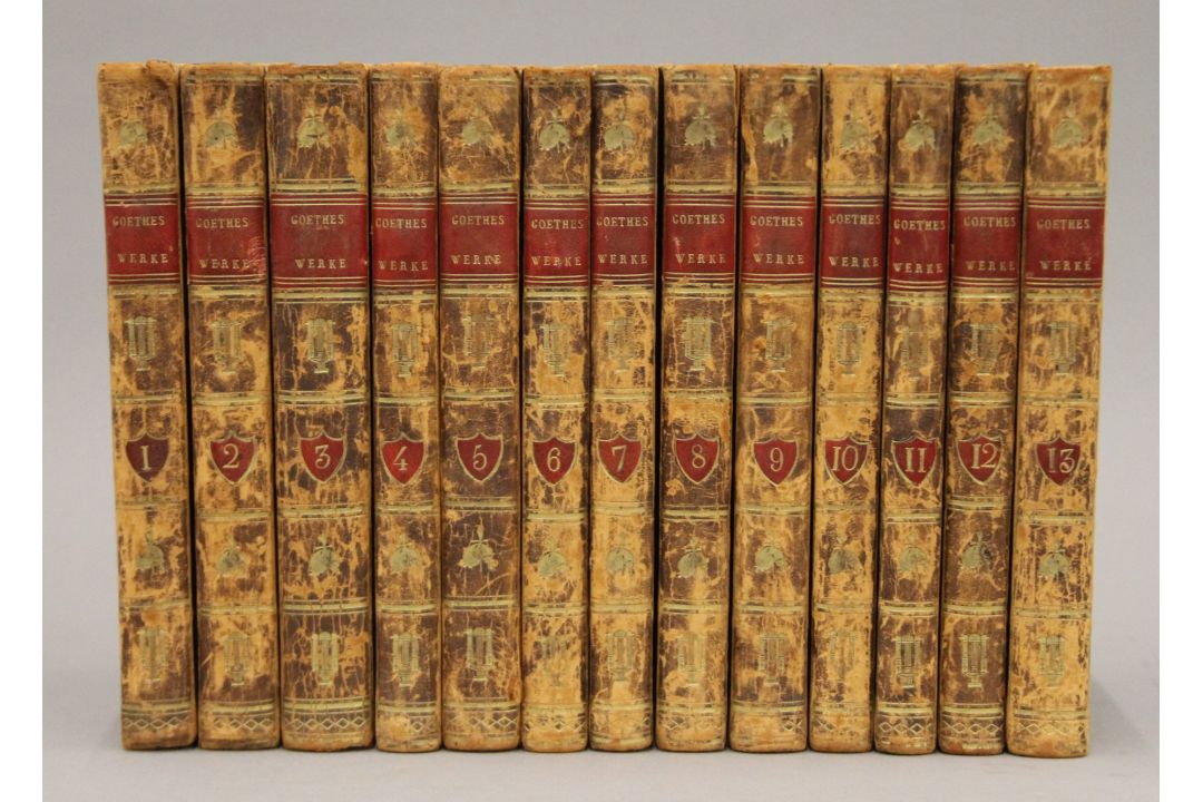 Geothe (Johann Von), Werke, 1806-1810, 13 volumes, contemporary tree calf, spines rubbed. - Image 1 of 8