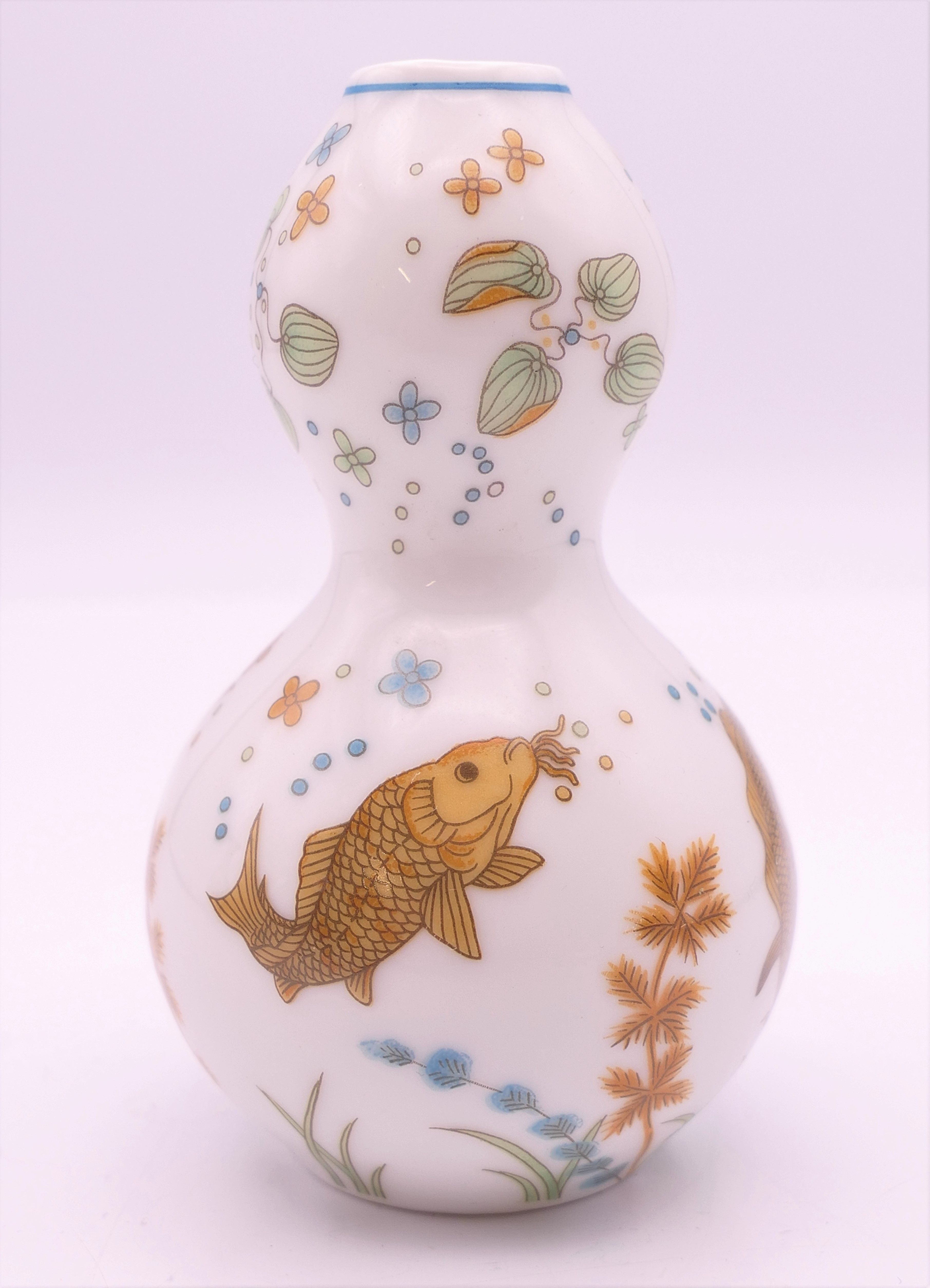 Three Chinese miniature vases. Tallest two each 8.5 cm high. - Image 15 of 19