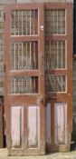 A pair of doors. Each 54.5 cm wide and approximately 206 cm high.