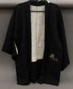 A Japanese black kimono.