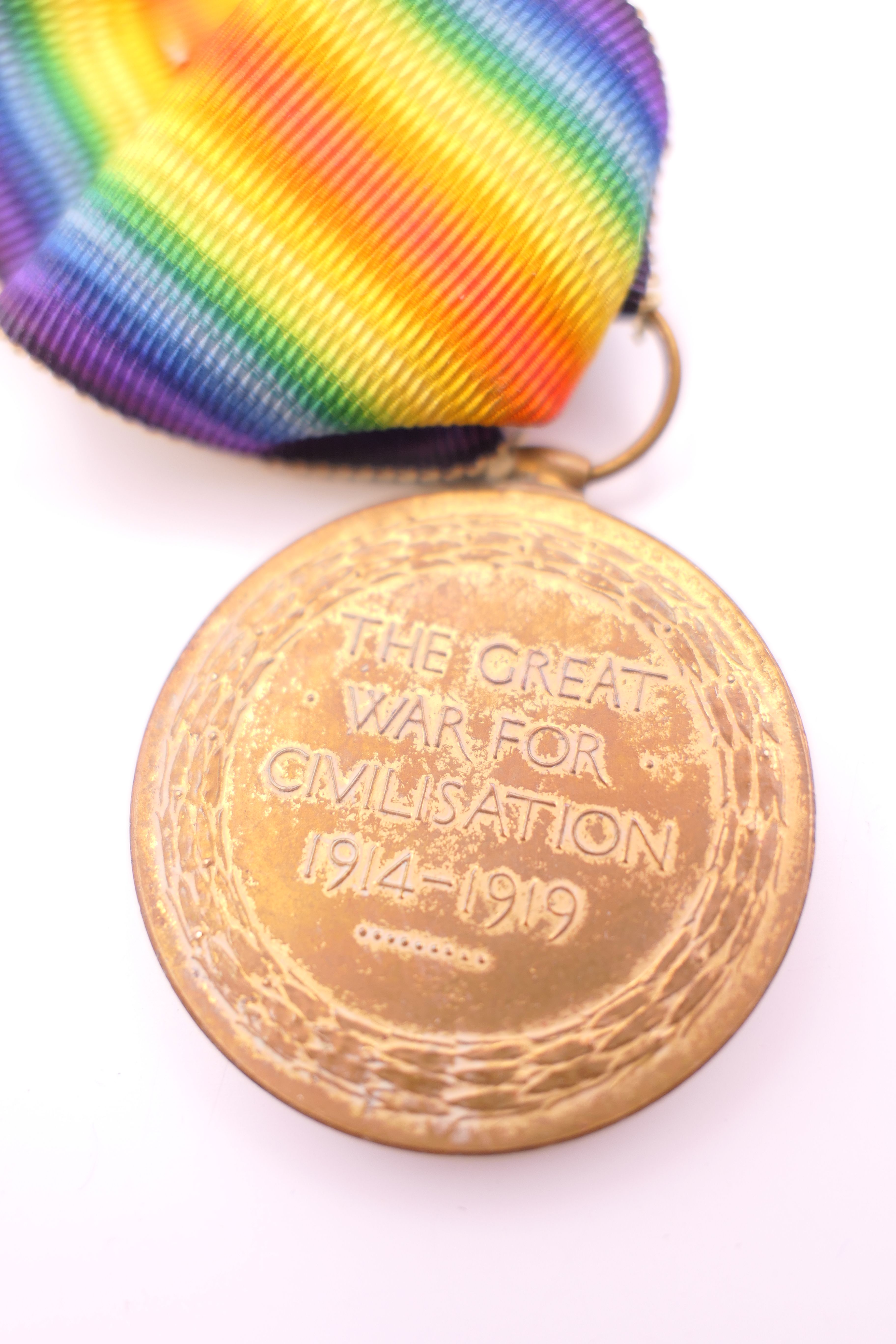 A trio of first world war medals awarded to 35116 DVR T BARRATT RA. - Image 4 of 15