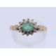 A 9 ct gold single stone emerald ring. Ring size M. 2.1 grammes total weight. - Image 1 of 6