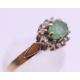 A 9 ct gold single stone emerald ring. Ring size M. 2.1 grammes total weight. - Image 4 of 6