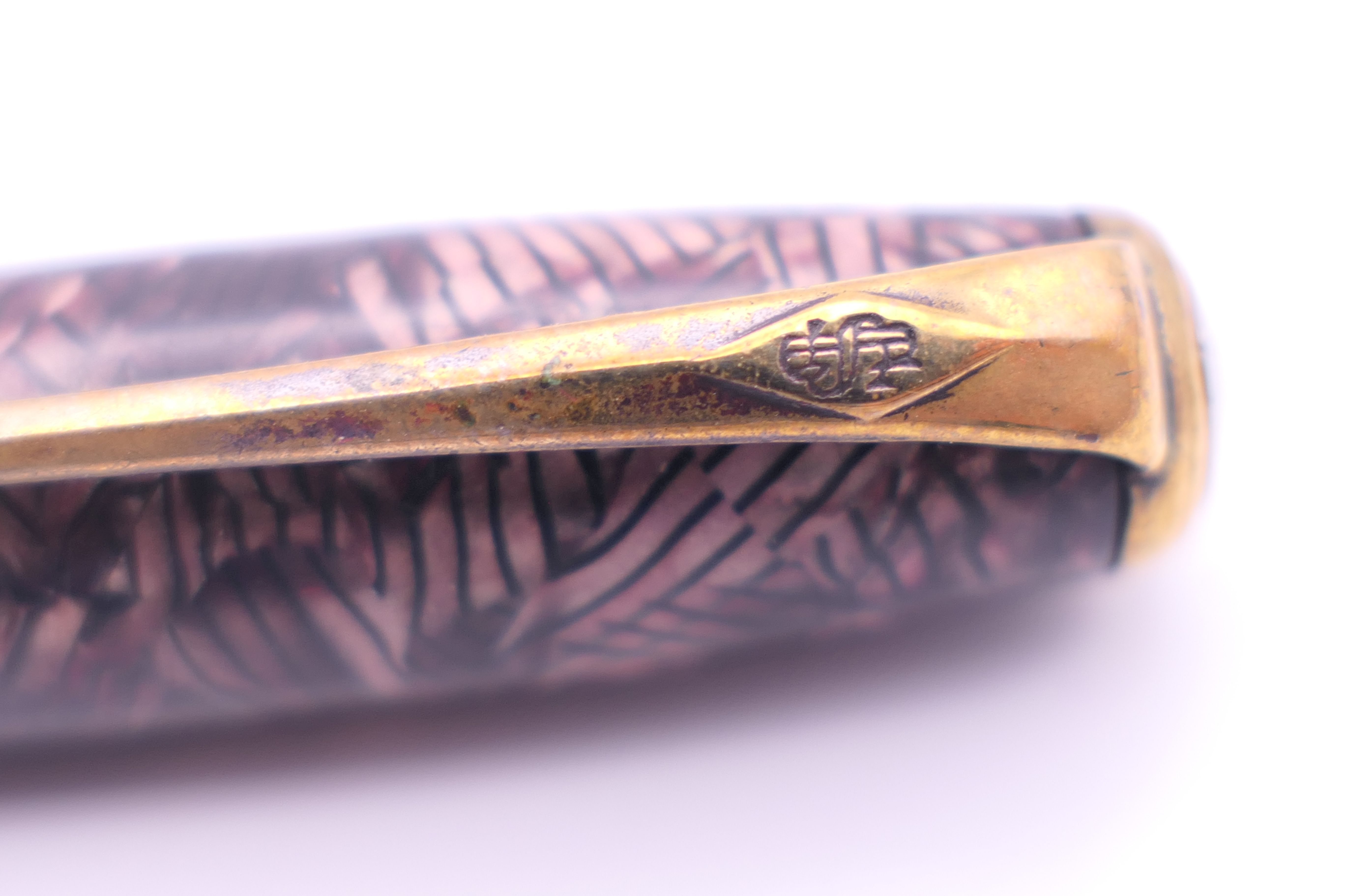A Conway Stewart fountain pen with a 14 ct gold nib, in original box. - Image 4 of 6