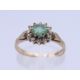 A 9 ct gold single stone emerald ring. Ring size M. 2.1 grammes total weight. - Image 2 of 6