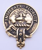 A Scottish Clan brooch. 6 cm high.