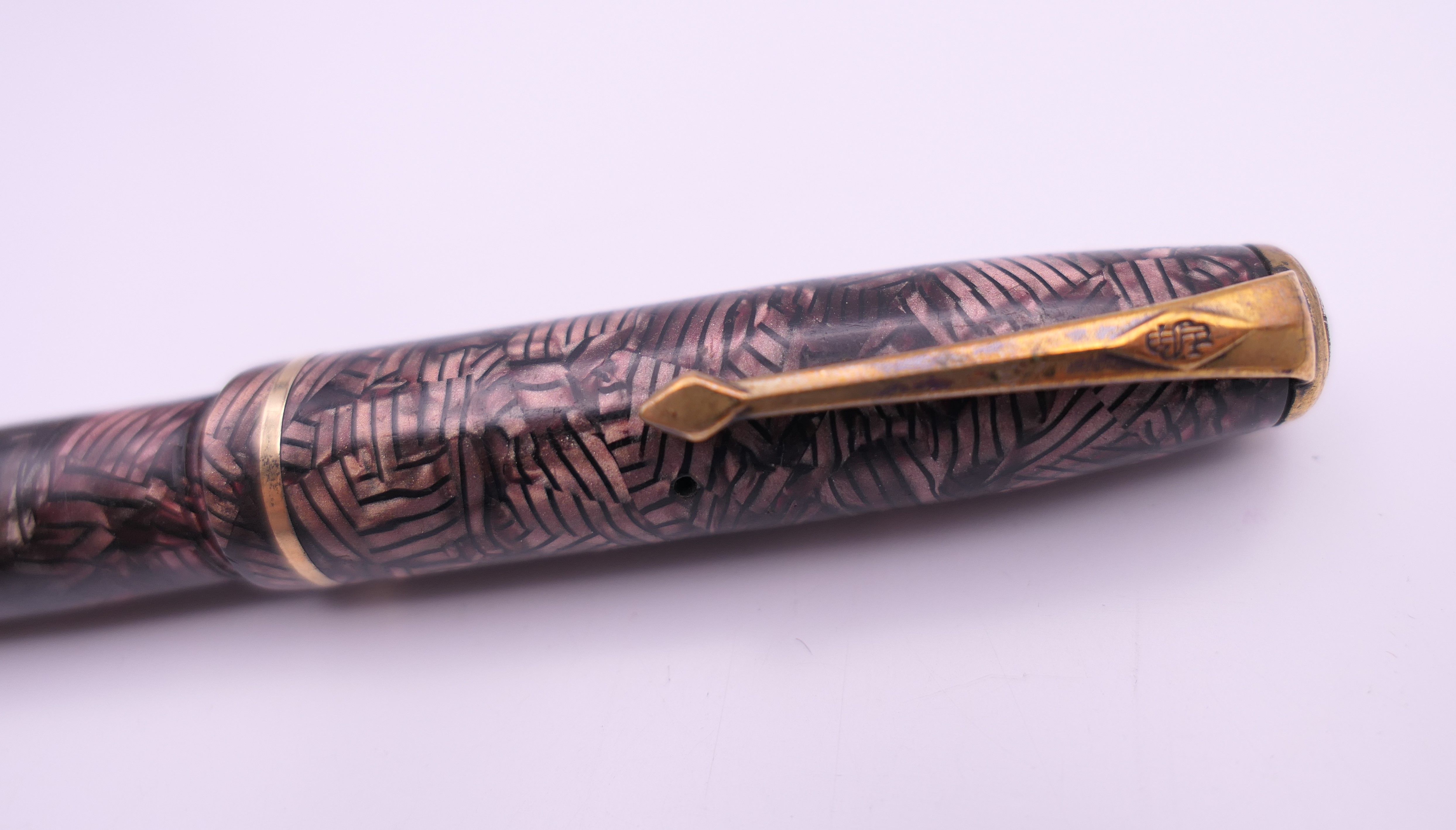 A Conway Stewart fountain pen with a 14 ct gold nib, in original box. - Image 3 of 6