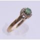 A 9 ct gold single stone emerald ring. Ring size M. 2.1 grammes total weight. - Image 3 of 6