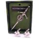 A Scottish Thistle brooch and matching cufflinks. Brooch 9 cm long. - Image 1 of 5