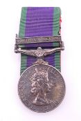 A Northern Ireland Campaign Service medal awarded to 23517554 SGT T F PADGETT SG.