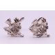 A Scottish Thistle brooch and matching cufflinks. Brooch 9 cm long. - Image 3 of 5