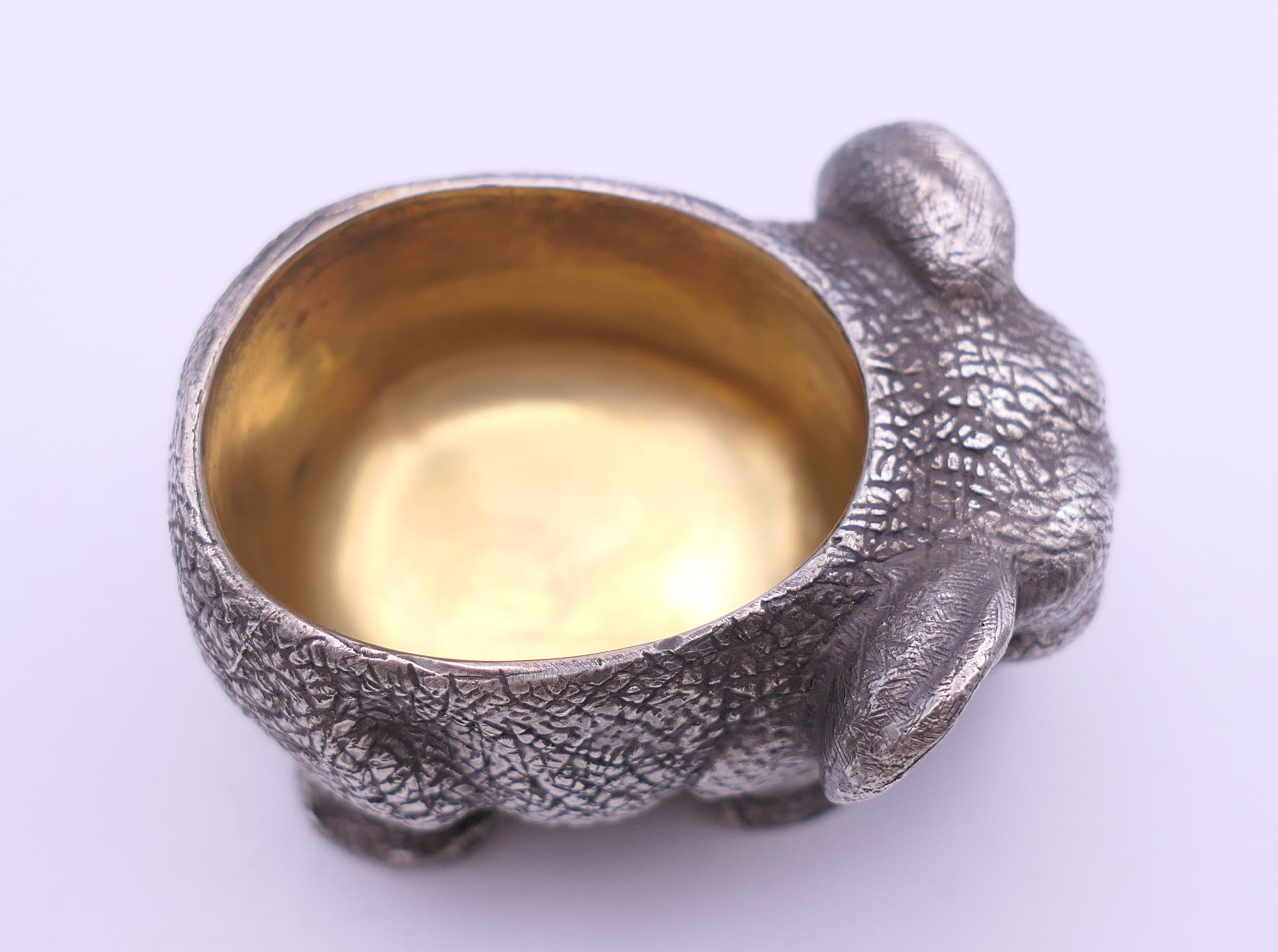 A small salt formed as an elephant, bearing Russian marks. 4.5 cm long. - Image 8 of 13