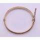 A 1/5th 9 ct rolled gold bangle form bracelet. 6.5 cm wide. 11 grammes total weight. - Image 3 of 8