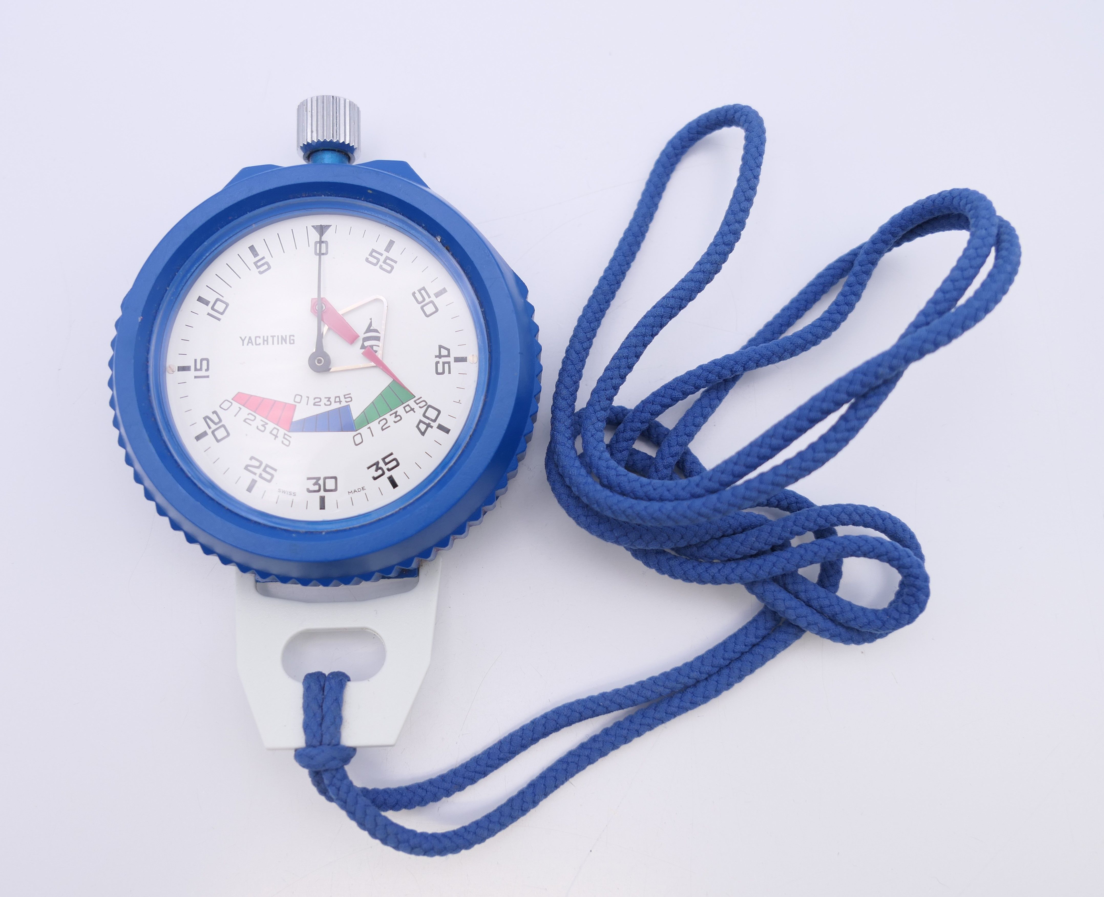 A Swiss Made International patent yachting stopwatch. 6 cm diameter. - Image 2 of 7