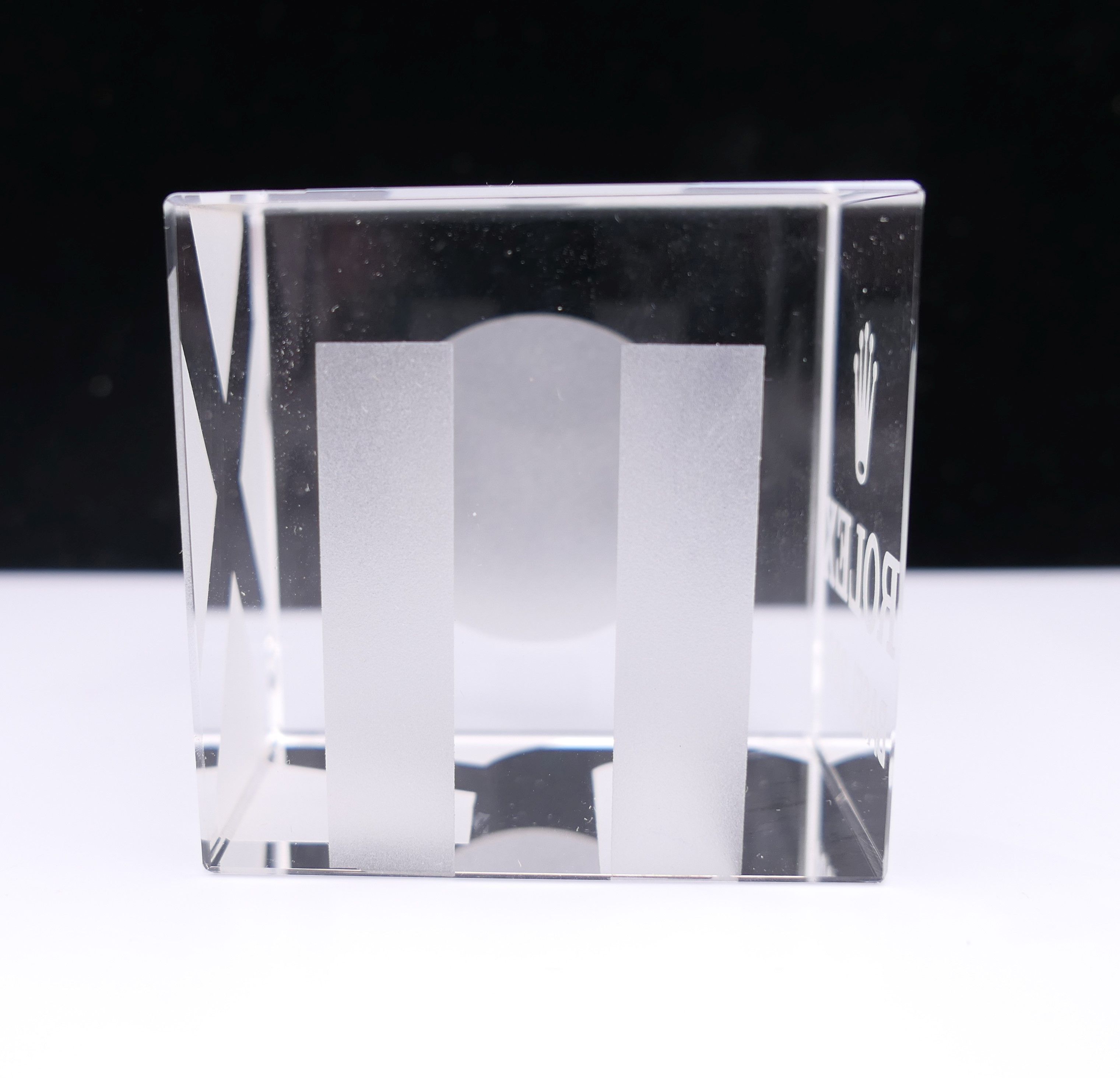 A Rolex glass paperweight. 5 cm wide. - Image 5 of 6