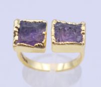 A Sefa Huyuk modernist ring. Ring size L.