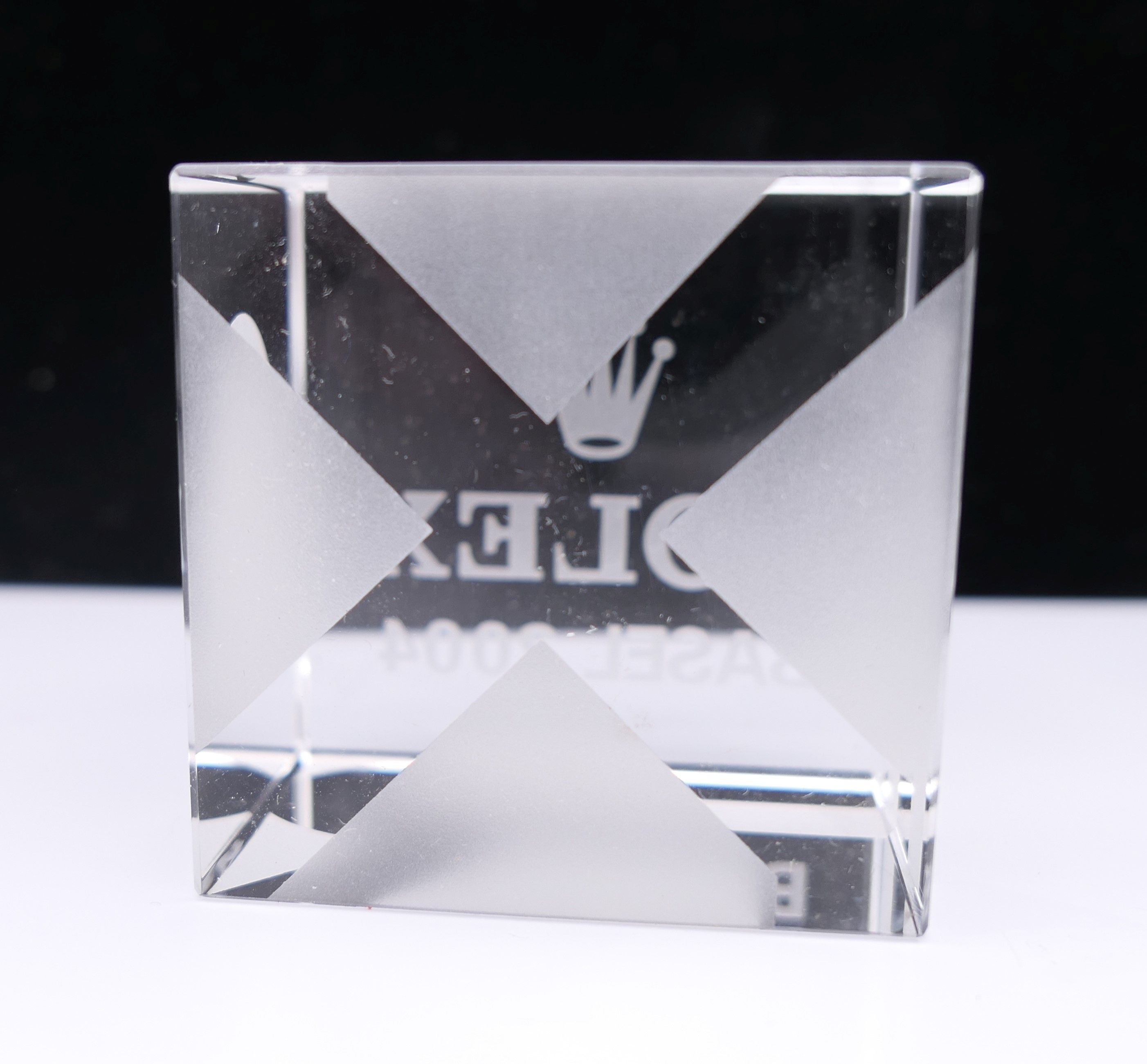 A Rolex glass paperweight. 5 cm wide. - Image 4 of 6