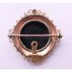 A Victorian unmarked gold seed pearl and diamond set pendant/brooch. 3.5 cm diameter. 13. - Image 3 of 6