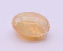 An opal specimen. 1.5 cm long.