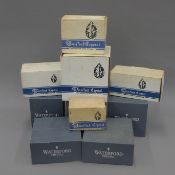 A quantity of Waterford crystal drinking glasses.