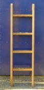 A pine ladder. 143 cm high.