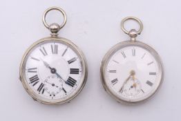 A Swiss gold plated open face pocket watch,