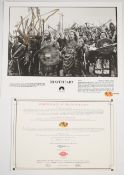 Braveheart film or movie photograph signed Mel Gibson, 20 x 25cm