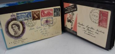 A book of New Zealand first day covers 1947-1957