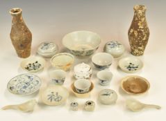 Chinese 18th/19thC and earlier porcelain, mostly from the Tek Sing shipwreck including miniature