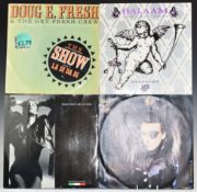 Approximately 120 twelve inch singles