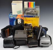 Polaroid and other instant cameras to include Polavision, Polaroid 1000, Polaroid Sun 600,