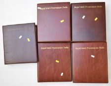 A collection of GB presentation packs in five folders to year 2012, high face value
