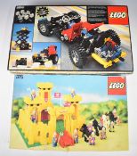 Two Lego model construction sets Castle Building Set, 375, 1978 and Lego Technic Car Chassis,
