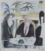 Sue McCartney Snape (born 1957) signed limited edition (97/600), print 'The Waitress's Bottom', 28 x