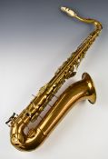 Karl Meyer tenor saxophone, stamped serial number A4919 and Brilhart 5* Tonalin mouthpiece serial