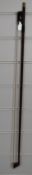 Violin / Viola / cello bow indistinctly stamped, length 70.5cm and weight 79g