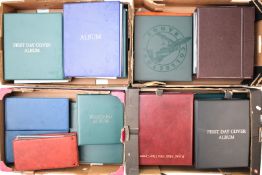 A mostly GB and Commonwealth first day cover collection in twenty seven folders includes a selection