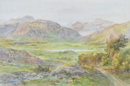 Malcolm Crosse (early 20thC) watercolour Little Langdale, Langdale Pikes, Ambleside, Lake