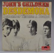 John's Children - Desdemona (59104). Record appears Ex with picture cover (name on one side)