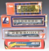 Three Hornby and Lima 00 gauge model railway locomotives and sets comprising BR Class 110 3-Car