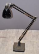 Anglepoise model 1208 lamp c1930s, designed by George Carwardine, maximum height 100cm