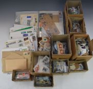 East Africa first day covers, loose and in albums, including 1937 Coronation in blocks of four,