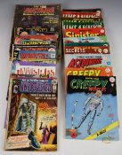 A collection of Marvel, DC, Gold Key and similar comics.