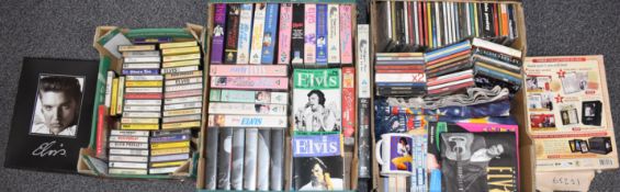 Elvis Presley - A collection of CDs, cassettes, videos and magazines etc