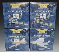 Four Corgi The Aviation Archive 1:144 scale diecast model aircraft to include Handley Page Victor